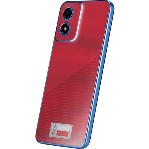 Poland Soccer Flag Moto G Play 4G (2024) Skin